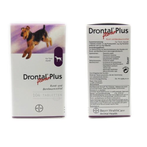Drontal Plus Deworming Tablet For Dogs (1 Tablet) (Made in Thailand)