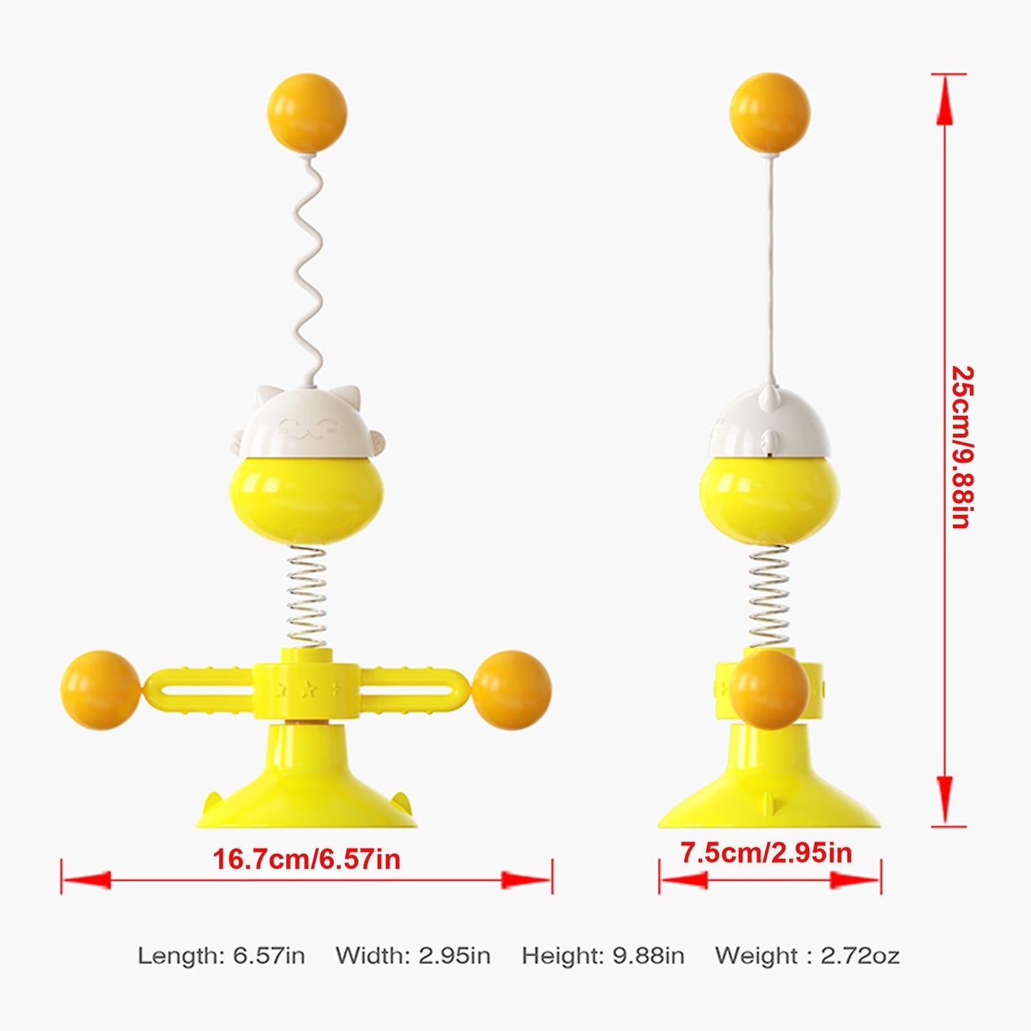 Interactive Spring Cat Turntable Ball Cat Toy