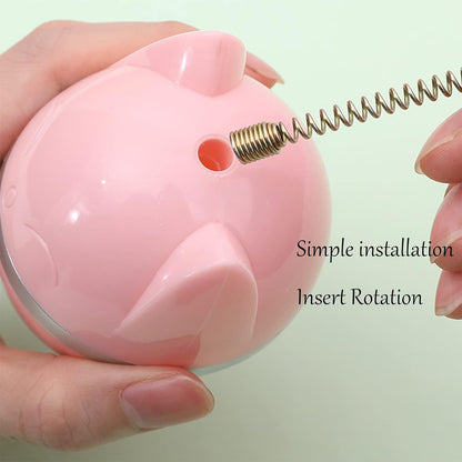 Interactive Cartoon Feather Cat Toy