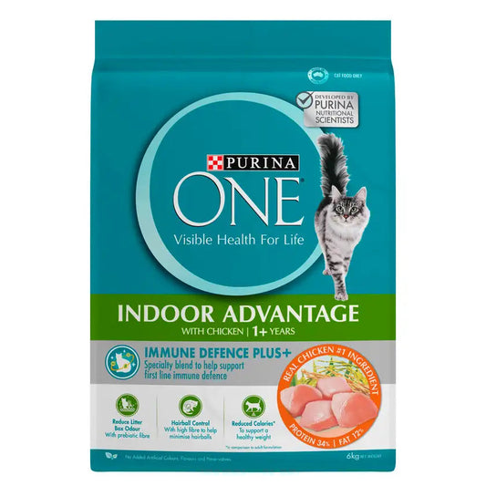 PURINA ONE Adult Indoor Advantage With Chicken Dry Cat Food 380g