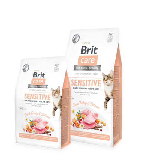 Brit Care Cat Grain-Free SENSITIVE HEALTHY DIGESTION AND DELICATE TASTE