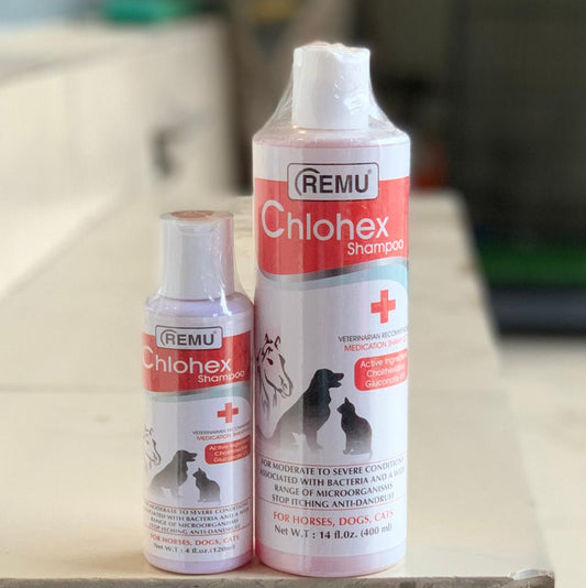 Remu - Chlohex Medicated Shampoo for Cats and Dogs 400ml